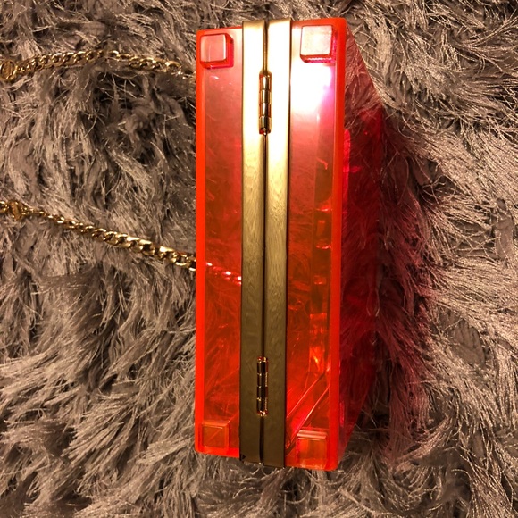 NeOn lucite acrylic minaudiere JUICY couture - Picture 5 of 11